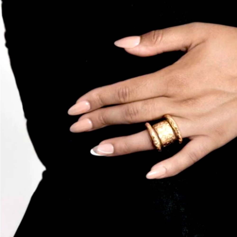 Hammered Stacked Rings